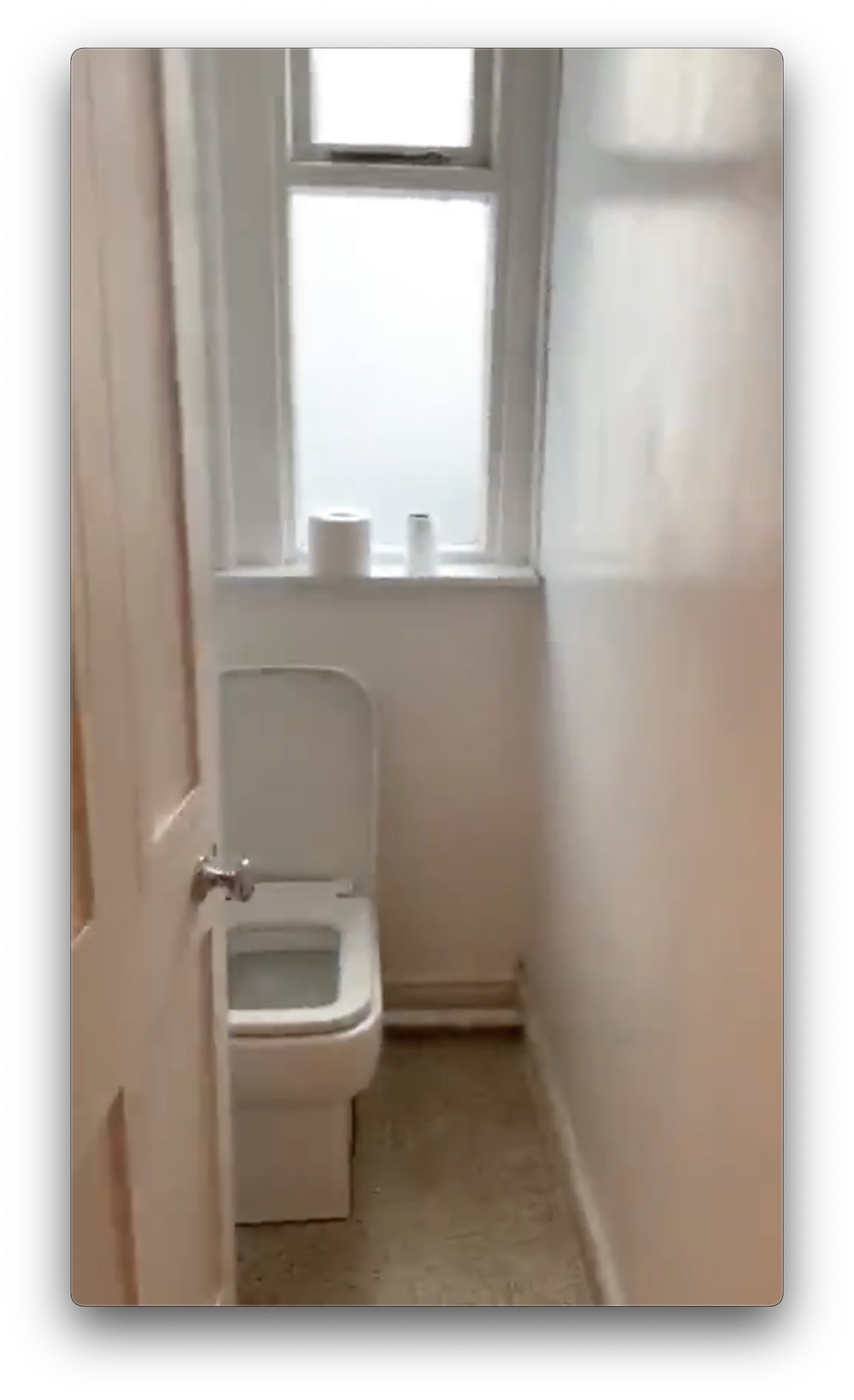 The original toilet room, taken from the doorway